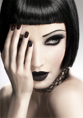Goth makeup