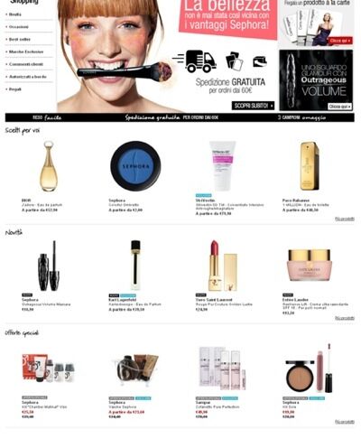 Apre Sephora.it, il sito e-commerce italiano!