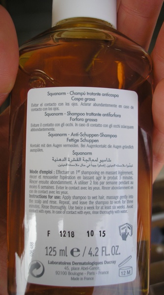 Retro etichetta shampoo