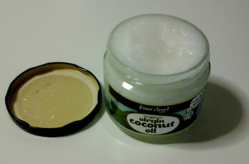 olio di cocco allo stato solido