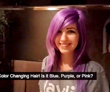 Di che colore sono i capelli? Blu, viola, o rosa?