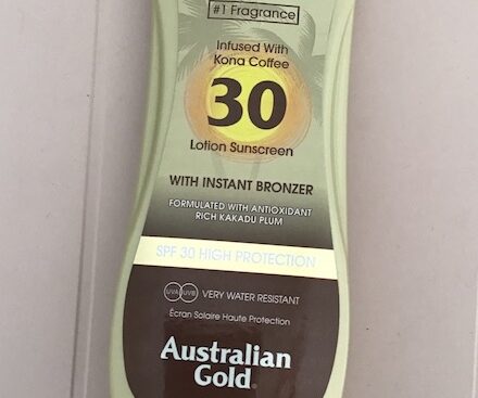 Crema solare Australian Gold spf 30 con Kona Coffee