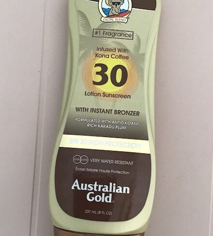 Crema solare Australian Gold spf 30 con Kona Coffee
